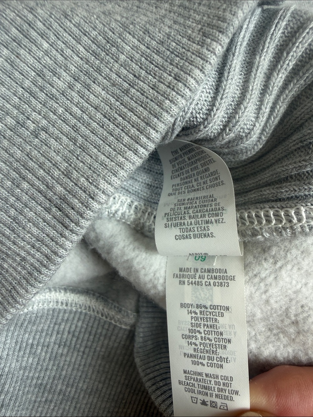 Aerie Très Chic Oversized Crew Neck Sweatshirt XS - Picture 6 of 6